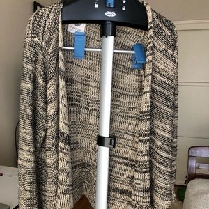 Tan and black cardigan
